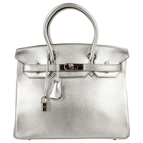 Hermes silver purse